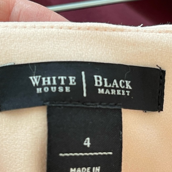 Light blush pink pencil skirt with side front slit - Picture 5 of 5